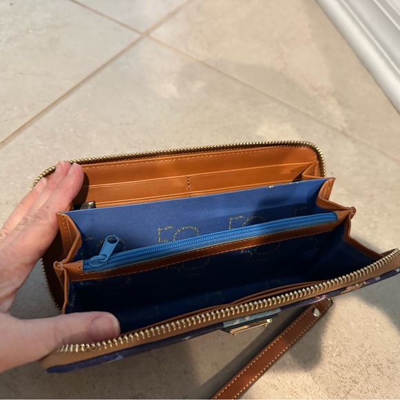 50th Anniversary Dooney & Bourke Blue Disney Character Wristlet